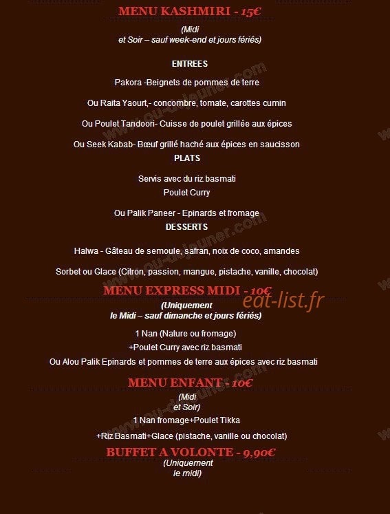 Etoile de l'Inde — carte page 11
