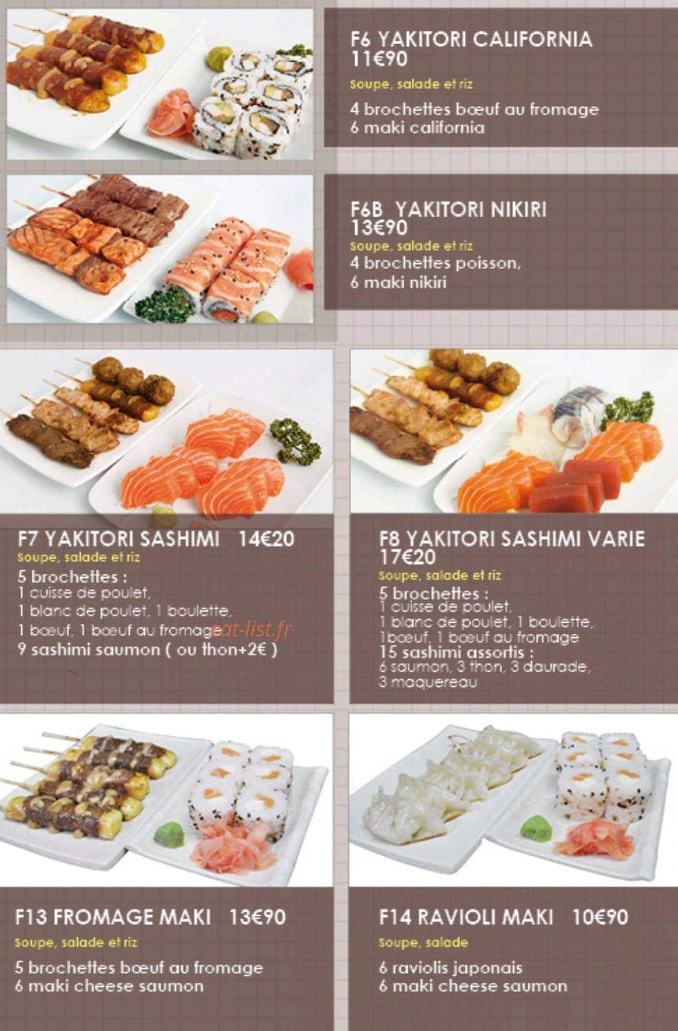 Iki Sushi — carte page 5