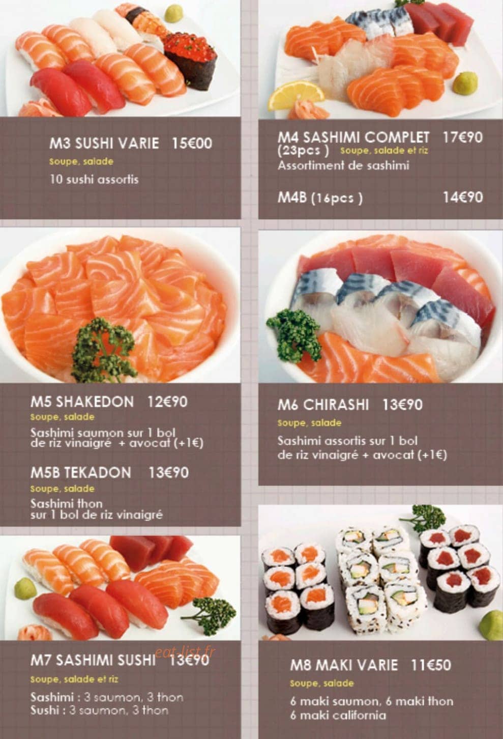 Iki Sushi — carte page 7