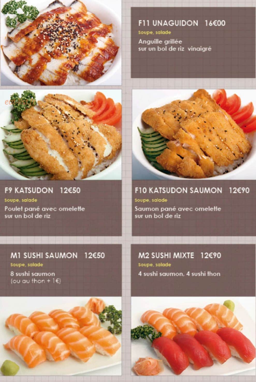 Iki Sushi — carte page 6