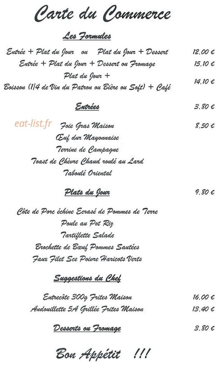 Le Commerce — carte page 1