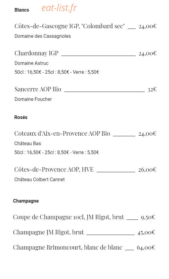 Les Canailles — carte page 6