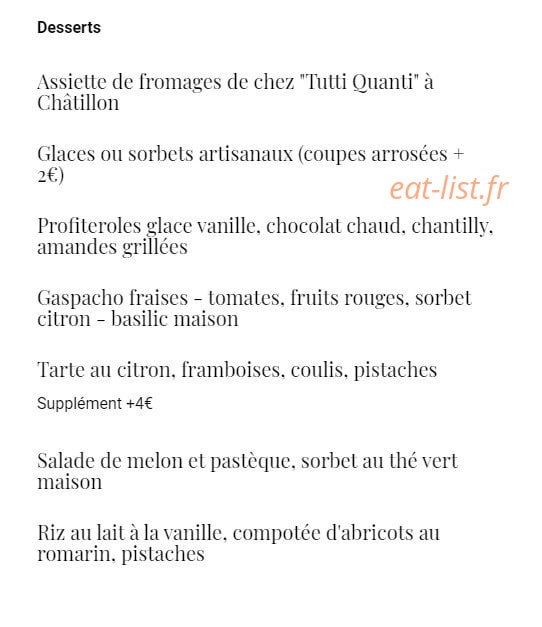 Les Canailles — carte page 4
