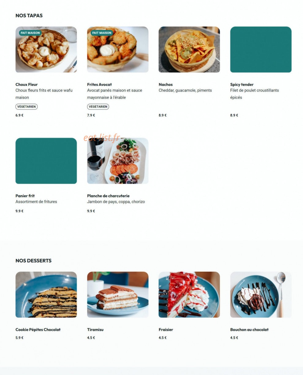 Papiito Burger — carte page 3