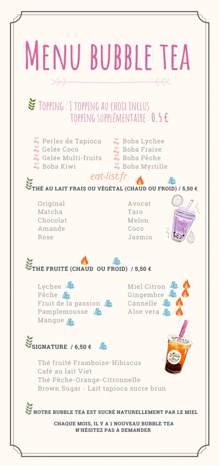 38° Tea — carte page 2