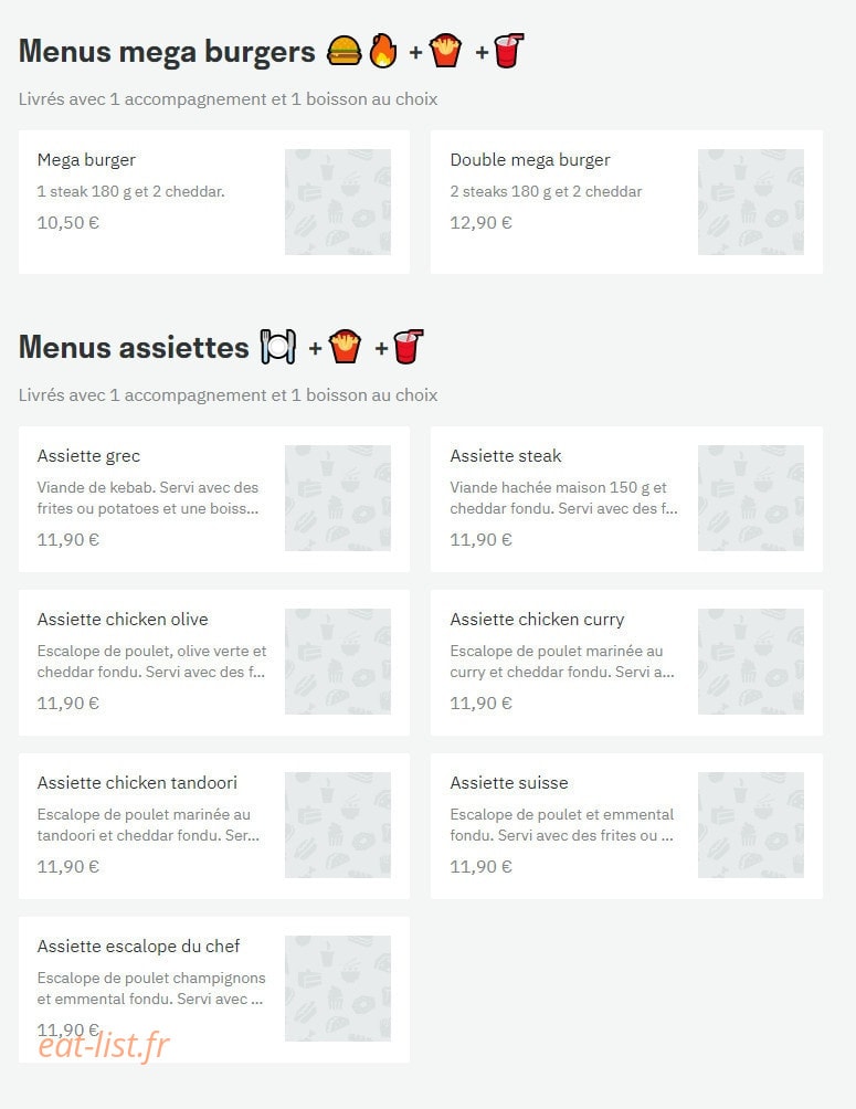 Best Burger — carte page 5