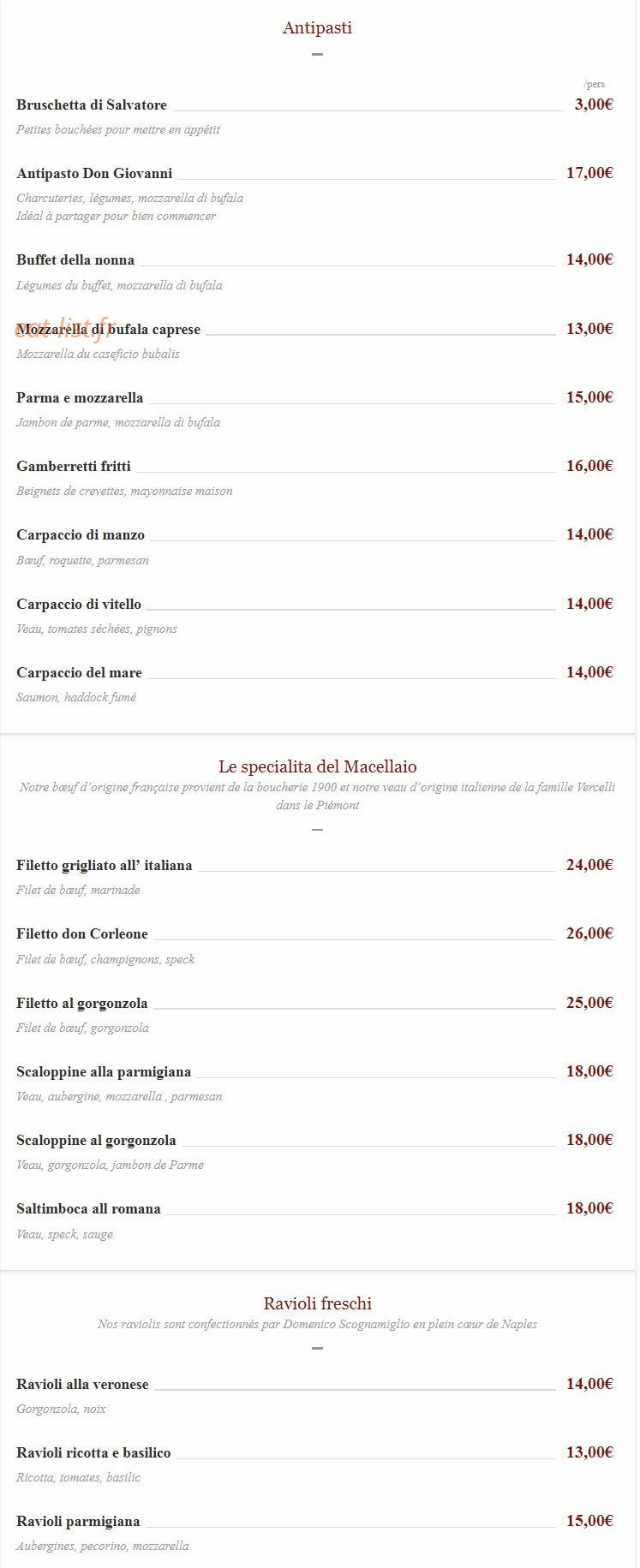 Don Giovanni — carte page 1