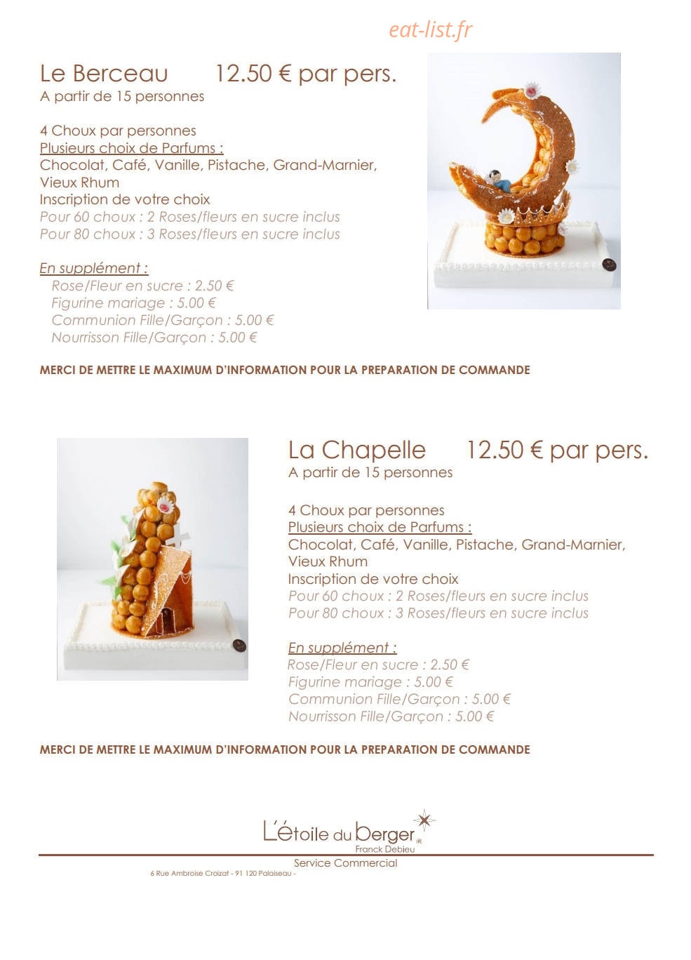 L' Etoile du berger — carte page 14