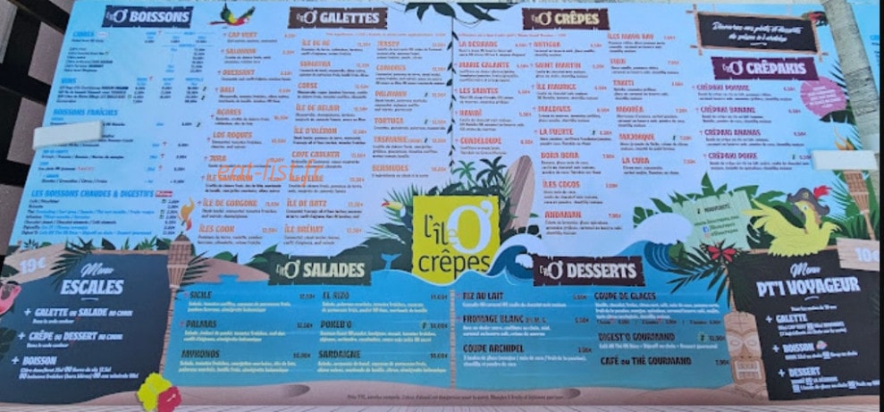 L'ile o' crêpes — carte page 1
