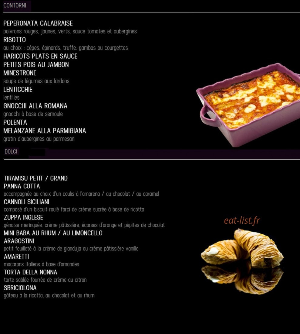 Le festin d'italie — carte page 4