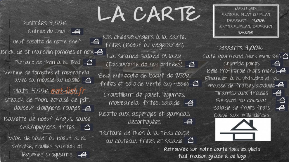 O'Jazy Sceaux — carte page 1