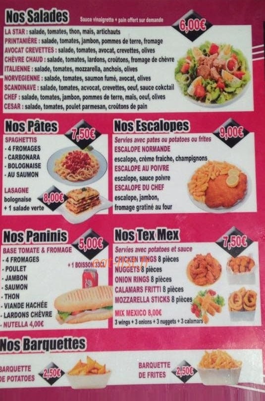 Top pizza — carte page 3