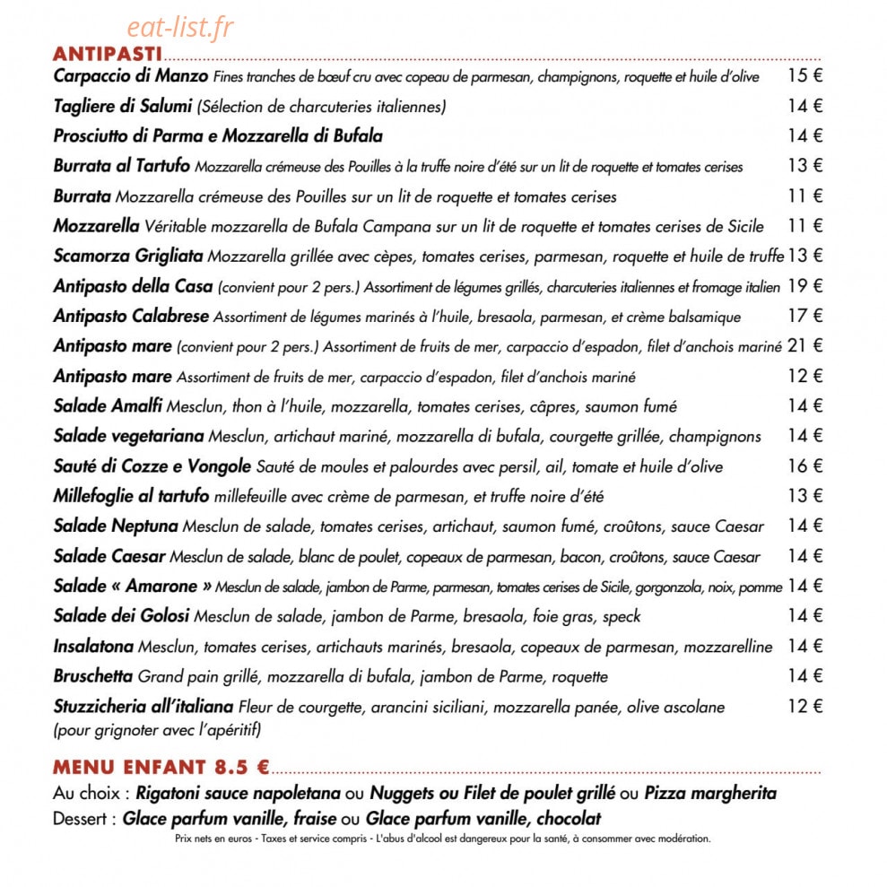 Amarone — carte page 2