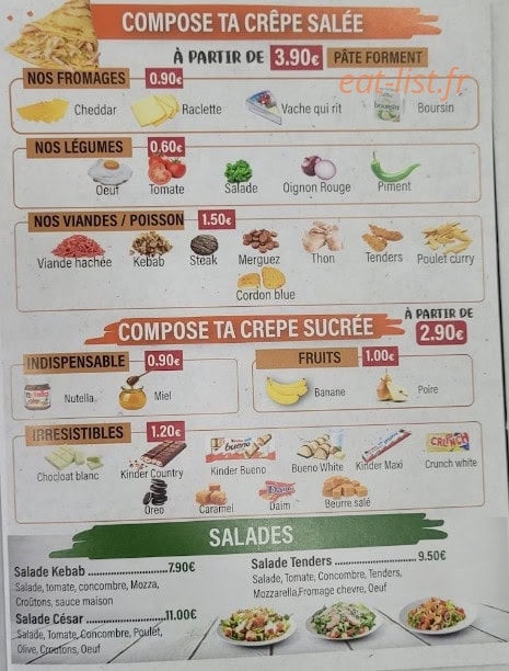 Kebab King — carte page 2