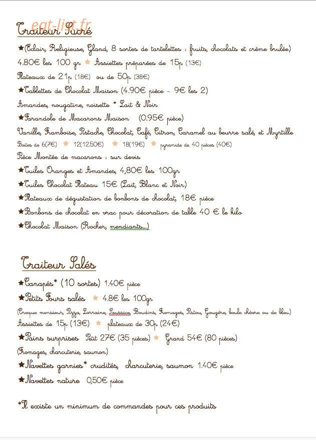 La Gourmandise Maison Thomas — carte page 4