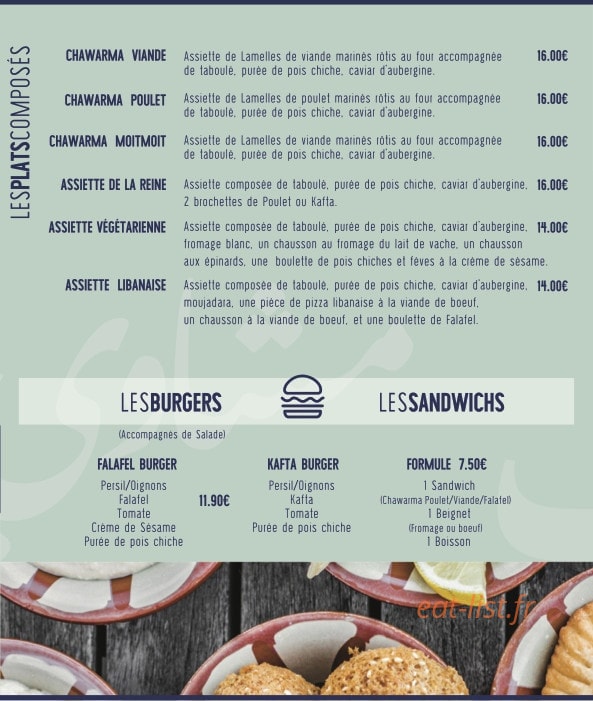 Mezzé du Village — carte page 2