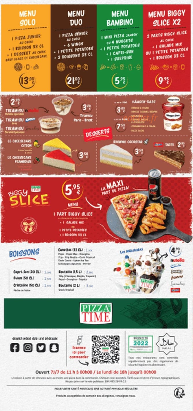 Pizza Time — carte page 6