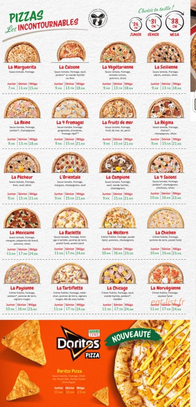 Pizza Time — carte page 3