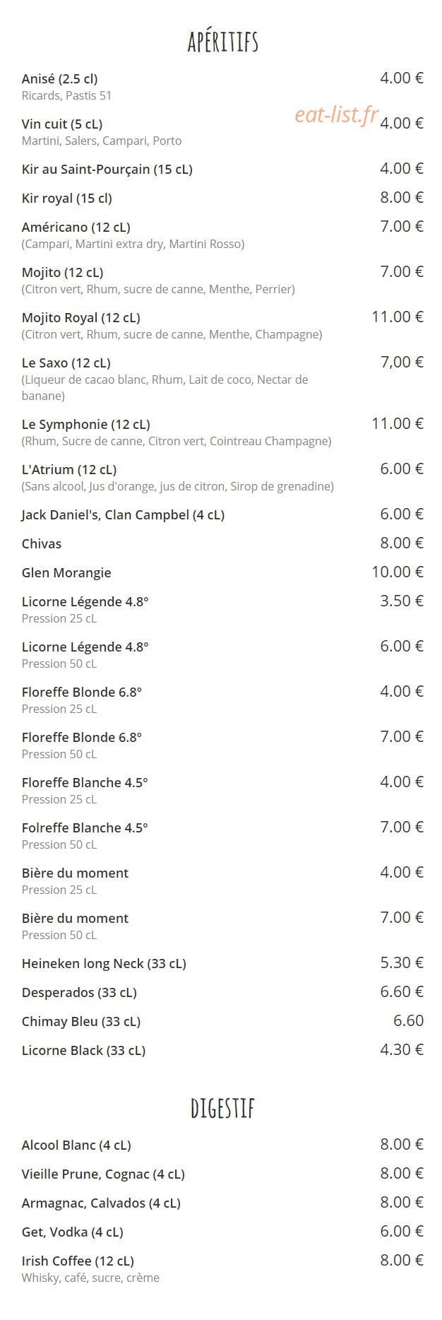 Aux 3 Acteurs — carte page 4