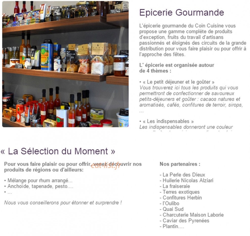 Le Coin Cuisine — carte page 2