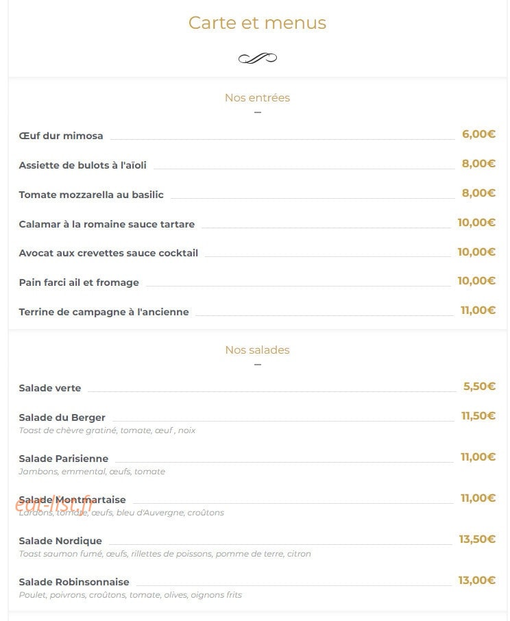 Les Jardins Manjo de Robinson — carte page 1
