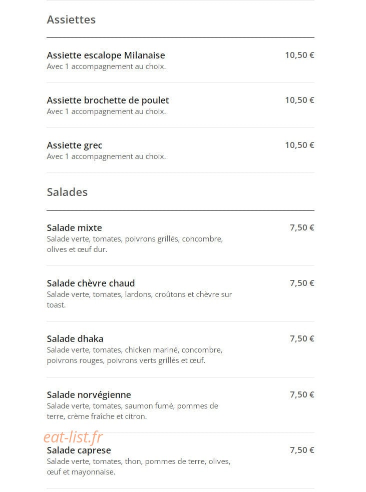 Superbe Pizza — carte page 13