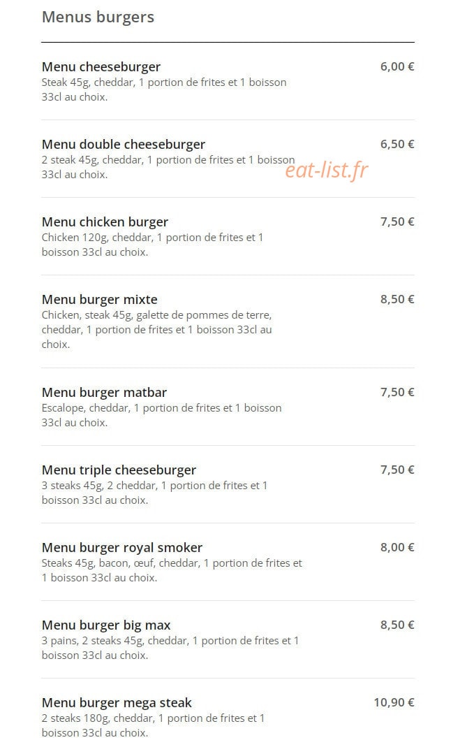Superbe Pizza — carte page 4