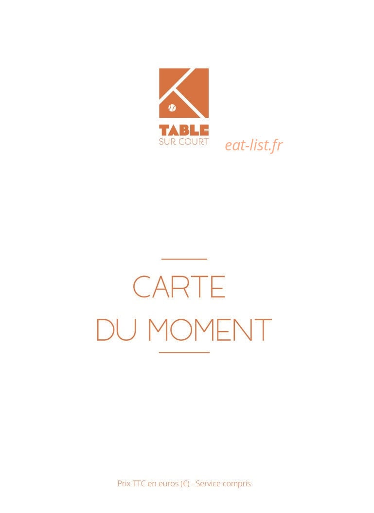 Table Sur Court — carte page 1