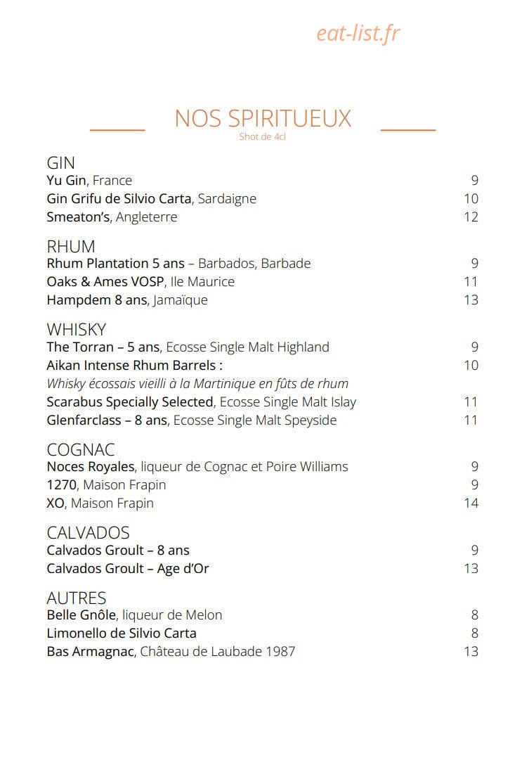 Table Sur Court — carte page 6