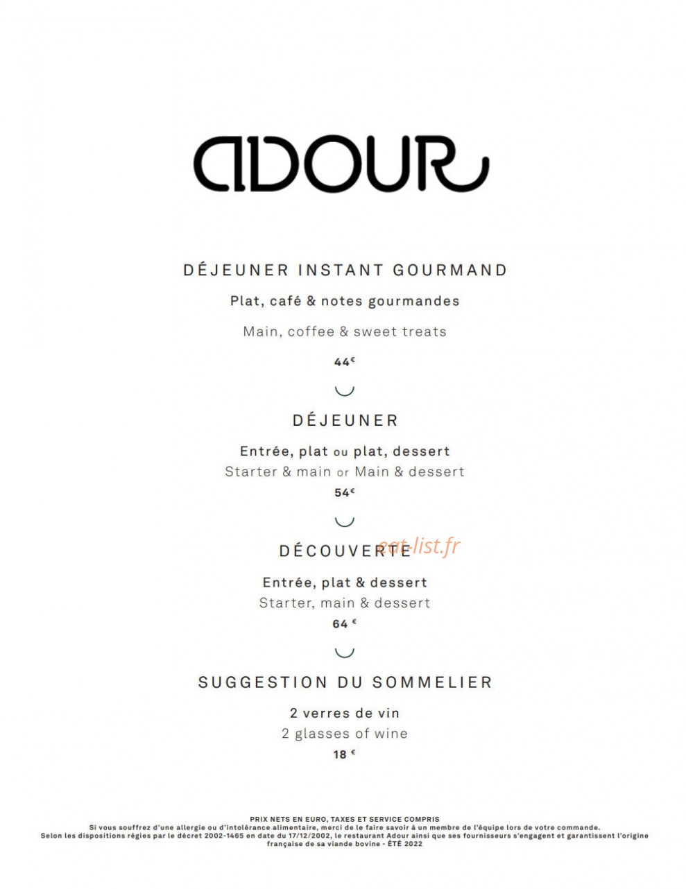 Adour — carte page 1