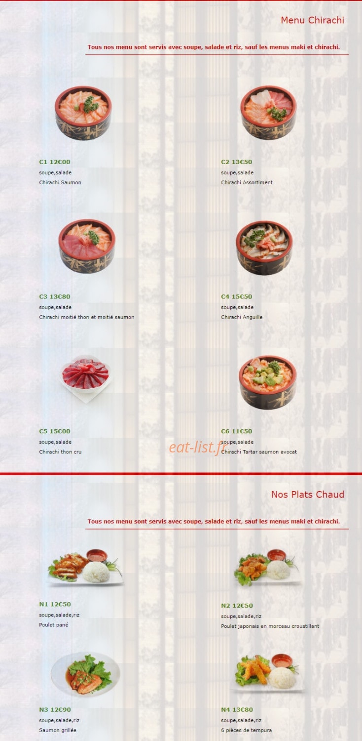 Dream sushi — carte page 5