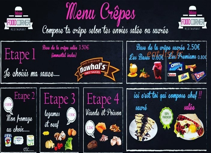 Food corner — carte page 2