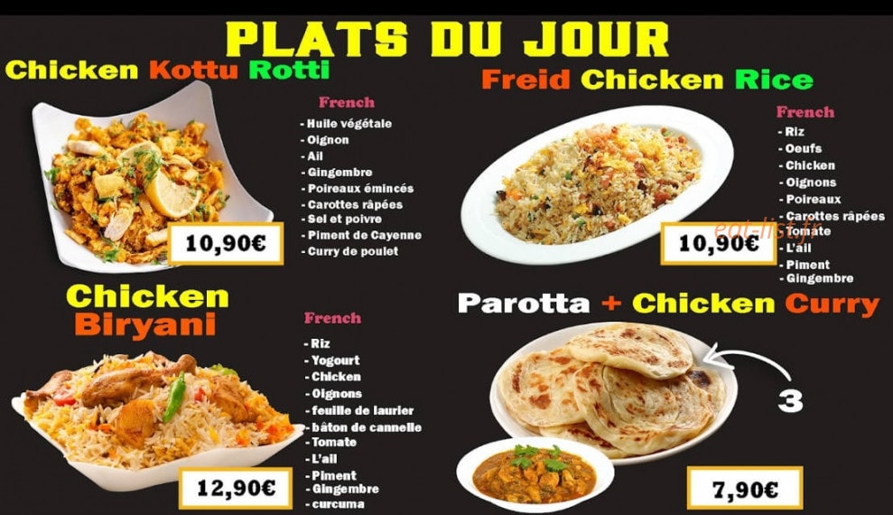 Nathz Chicken — carte page 2