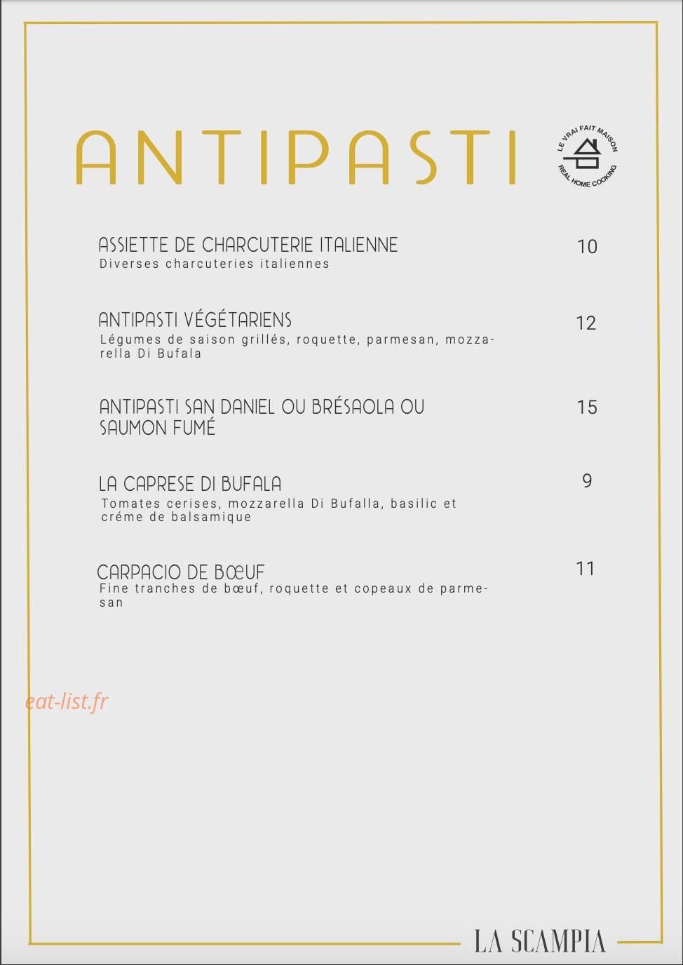 La Scampia — carte page 1