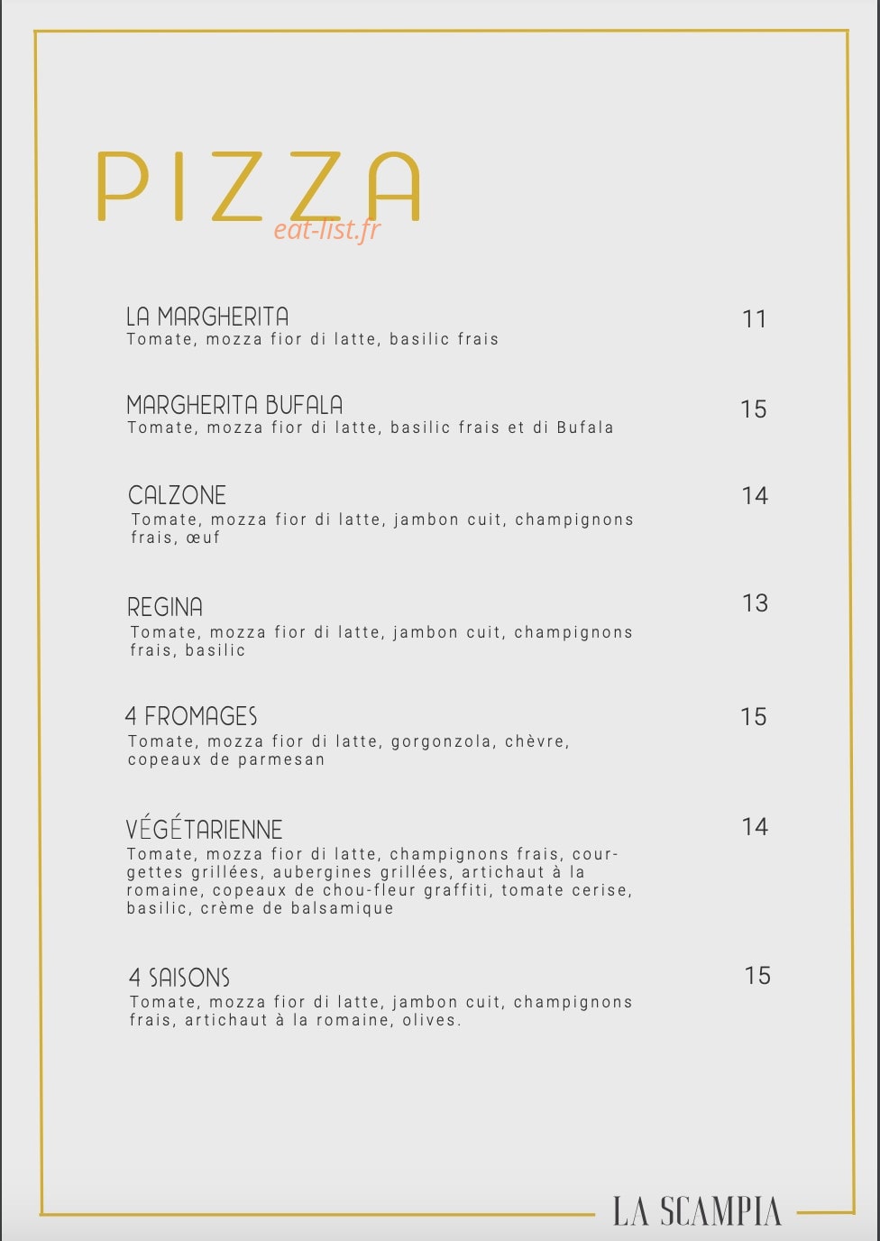 La Scampia — carte page 2