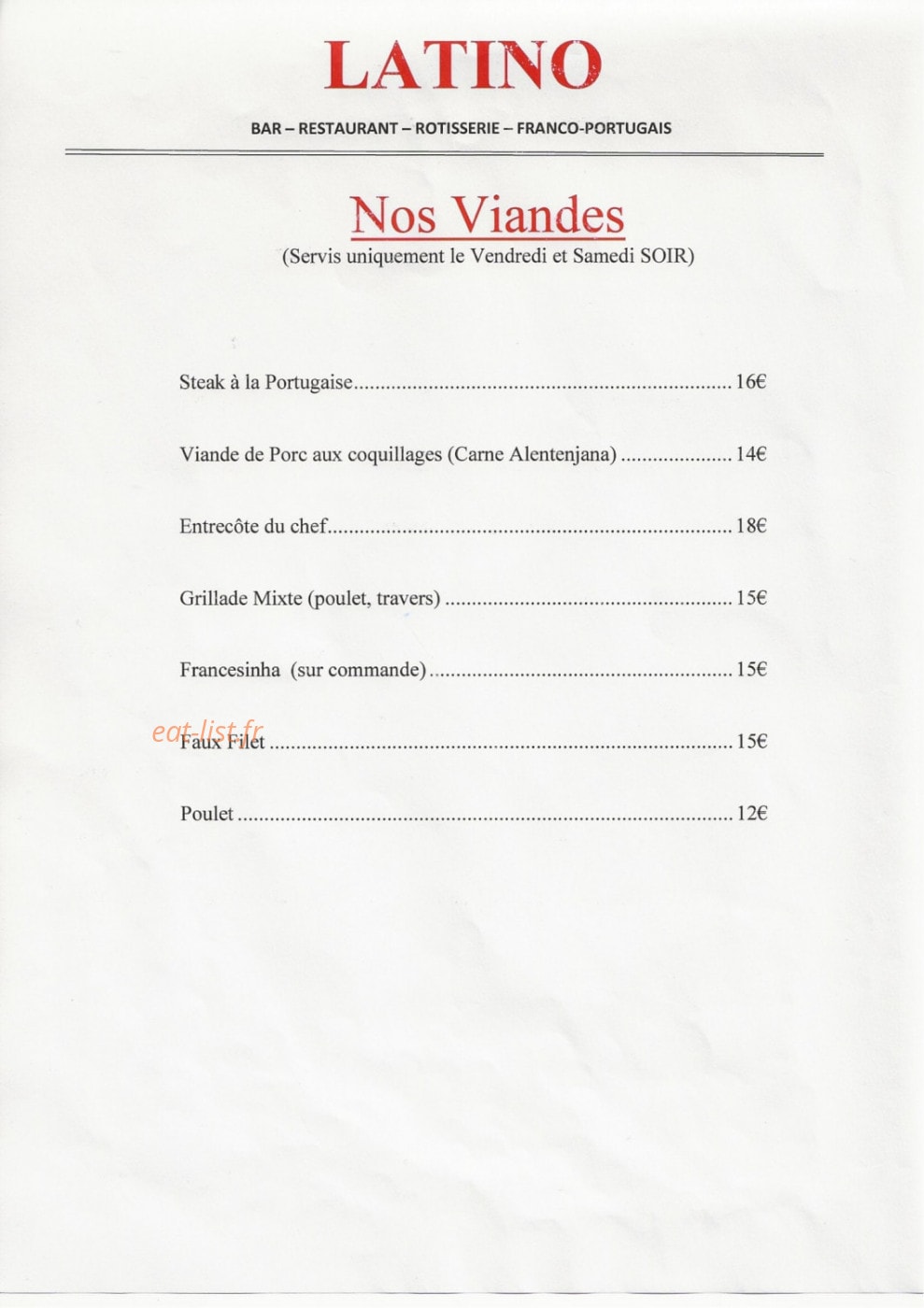 Latino — carte page 2