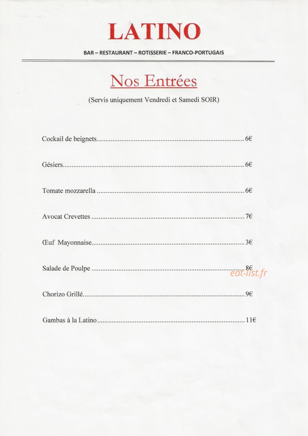 Latino — carte page 1