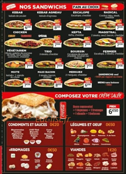 Mondial Sandwich — carte page 3