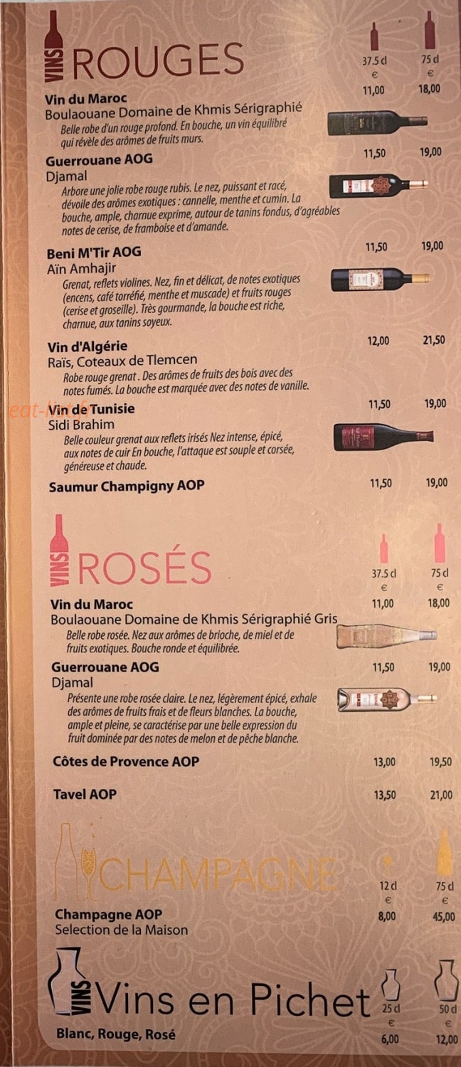Restaurant Ali Baba — carte page 4