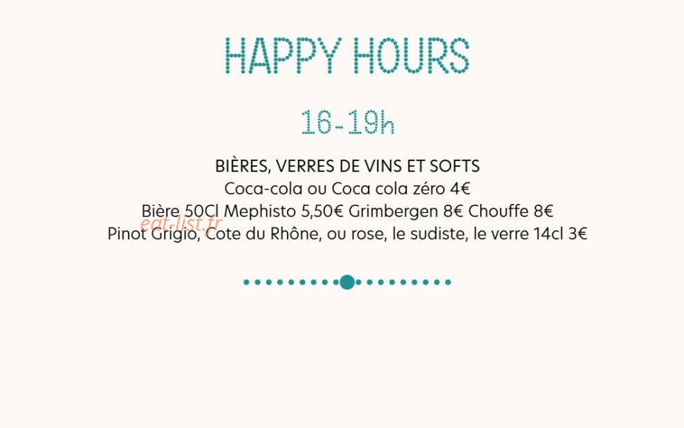Brasserie Perle — carte page 5