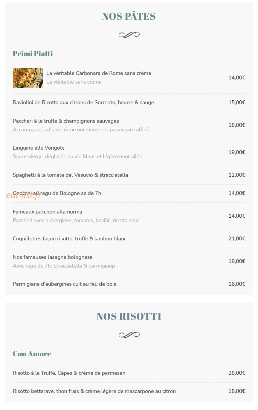 Il CaraBistro — carte page 5
