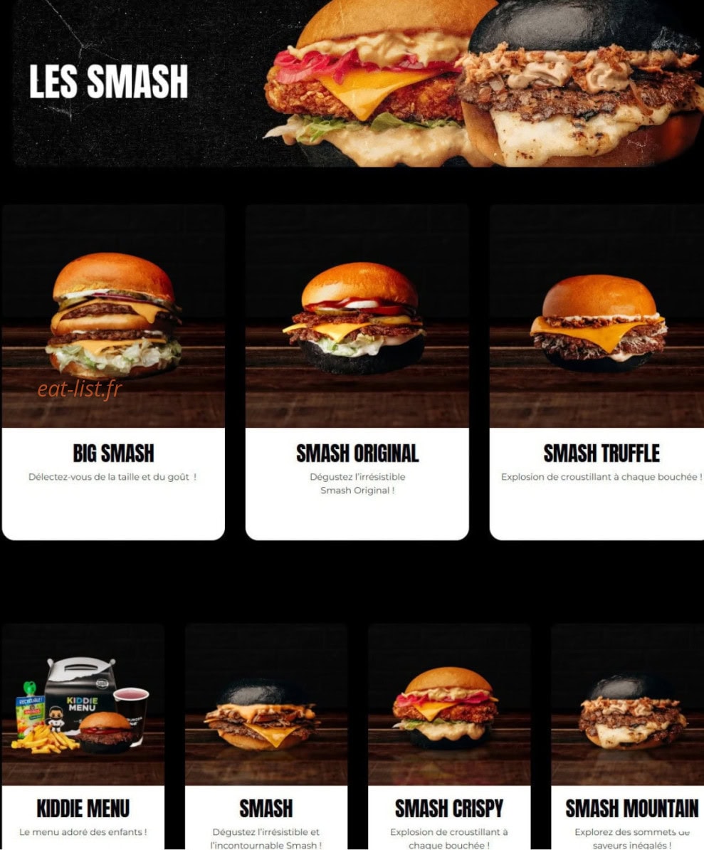 Black & White Burger — carte page 2