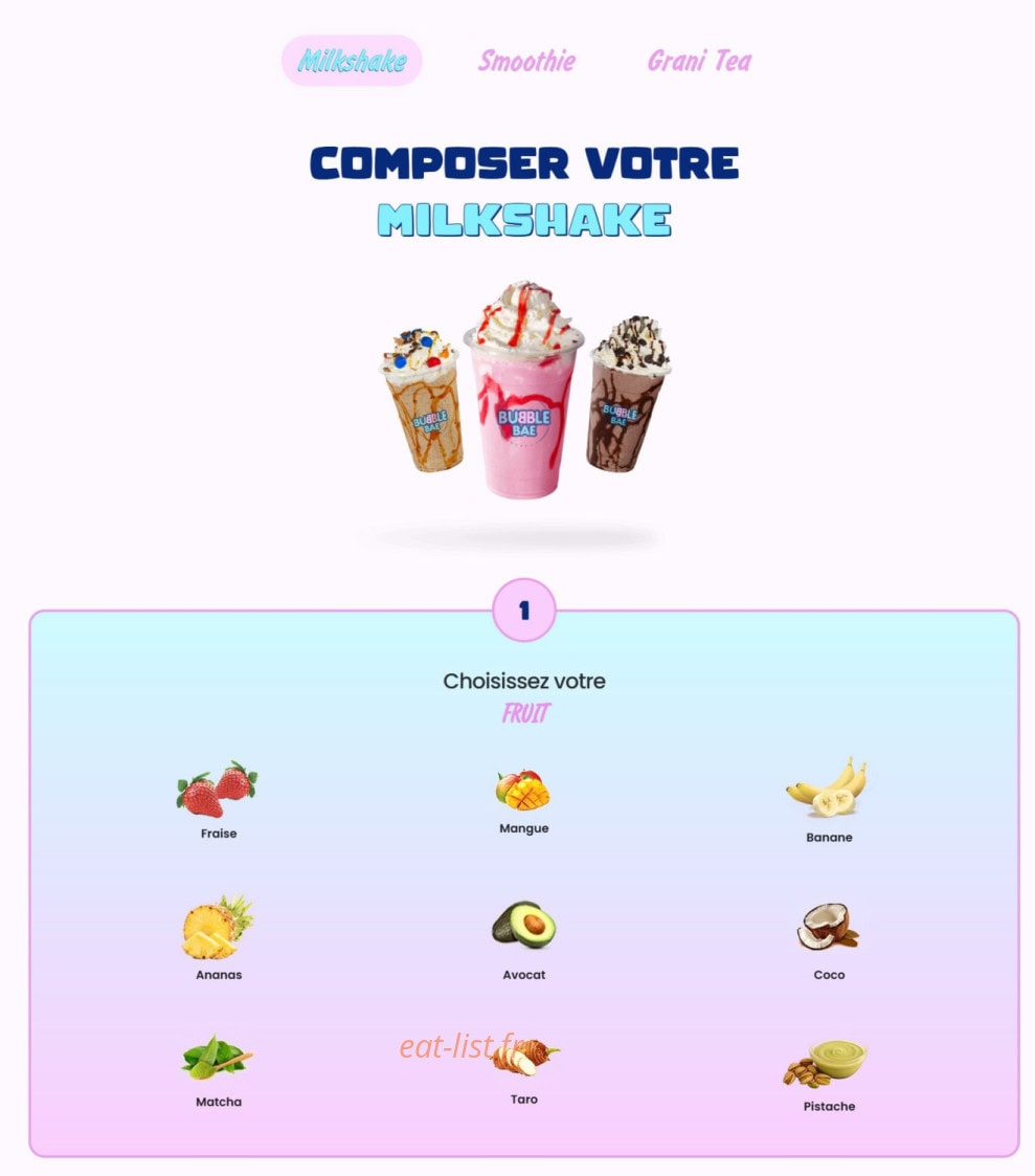 Bubble Bae — carte page 8
