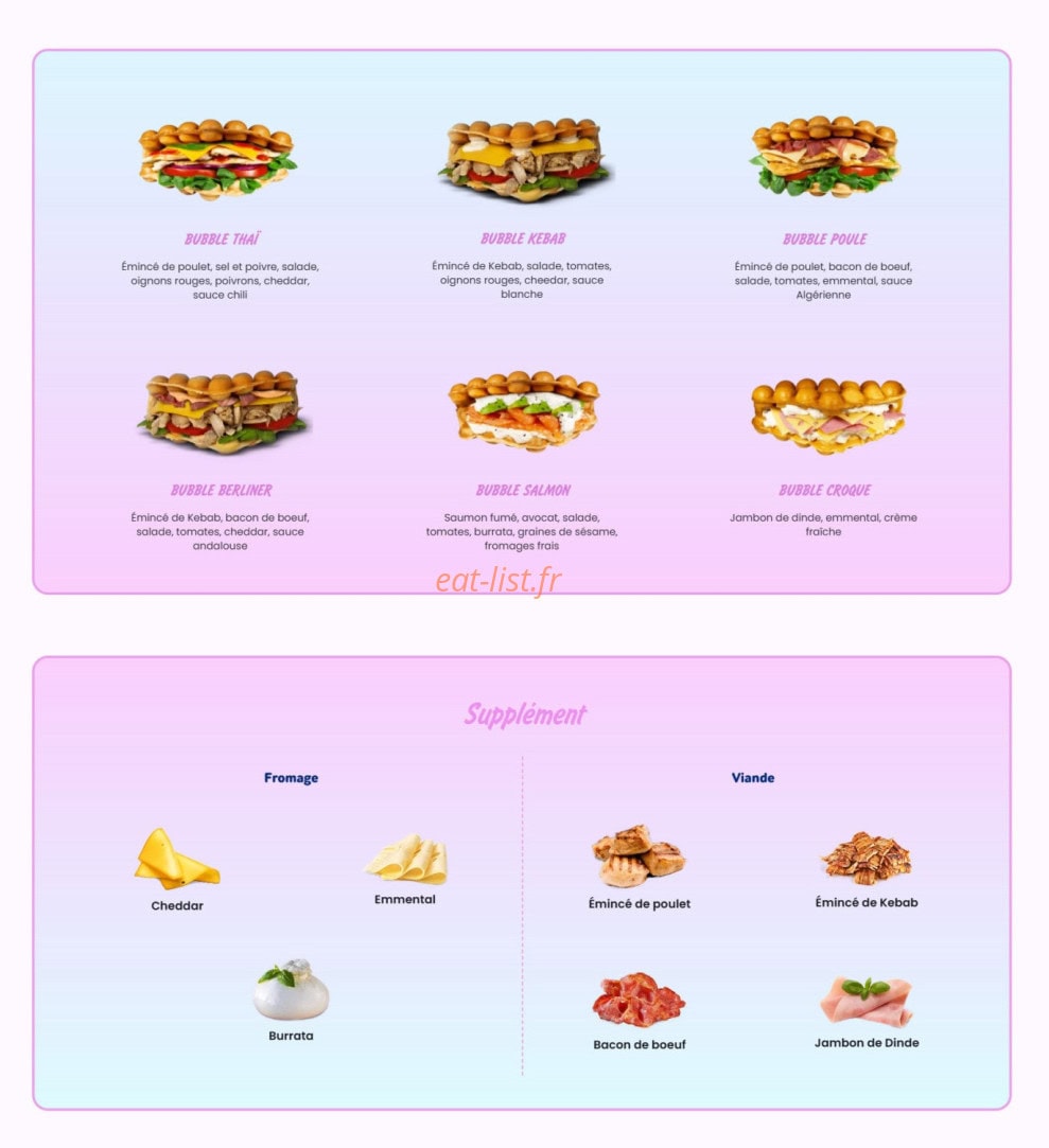 Bubble Bae — carte page 7