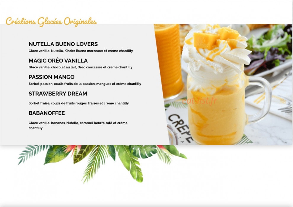 Crêpe Touch — carte page 6