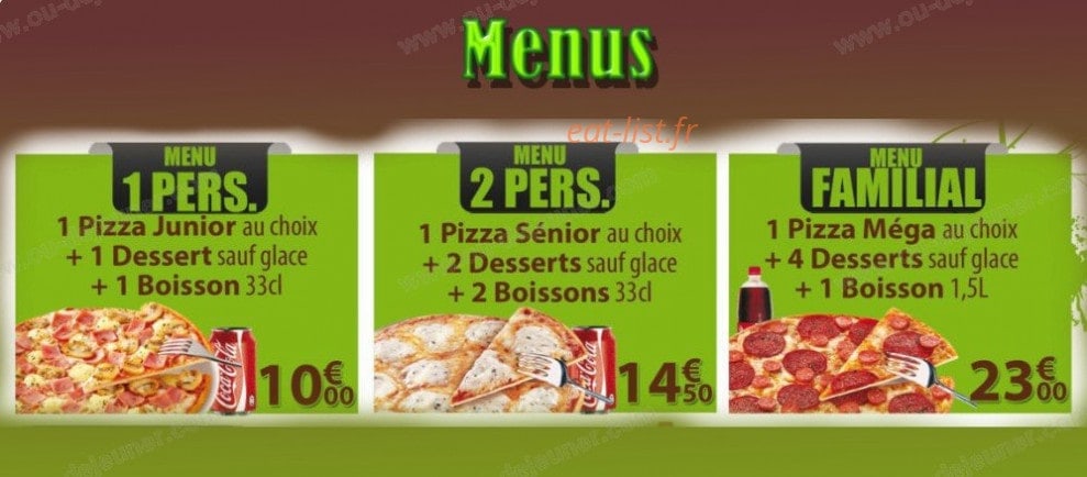 Diffa Pizza — carte page 8