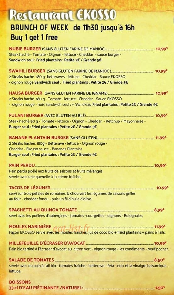 Ekosso — carte page 1