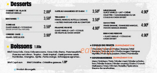 Five Pizza — carte page 4