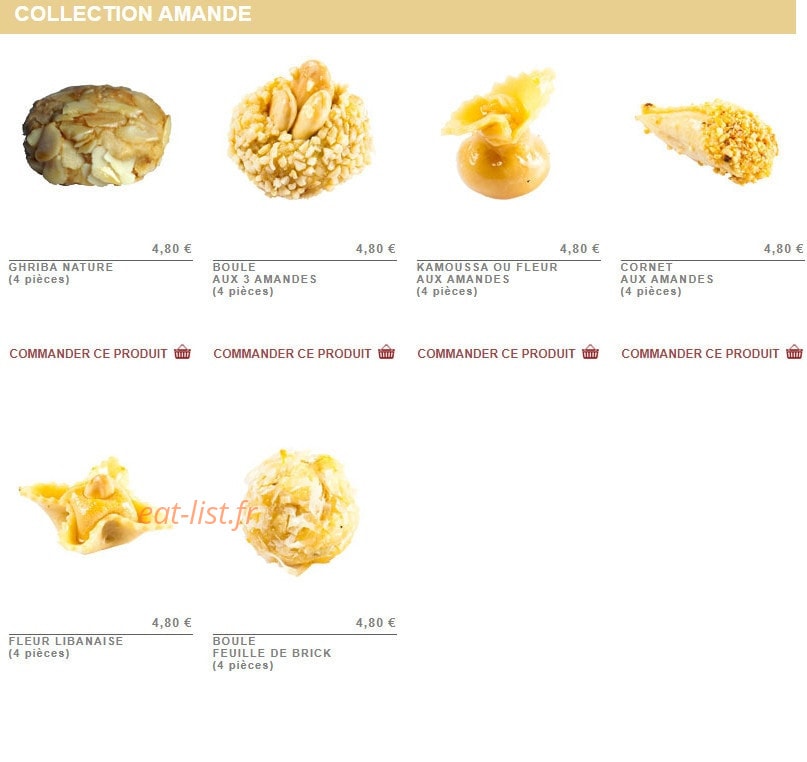 Carte et menu de La Gazelle d'Or à Villeneuve la Garenne — Collection amande