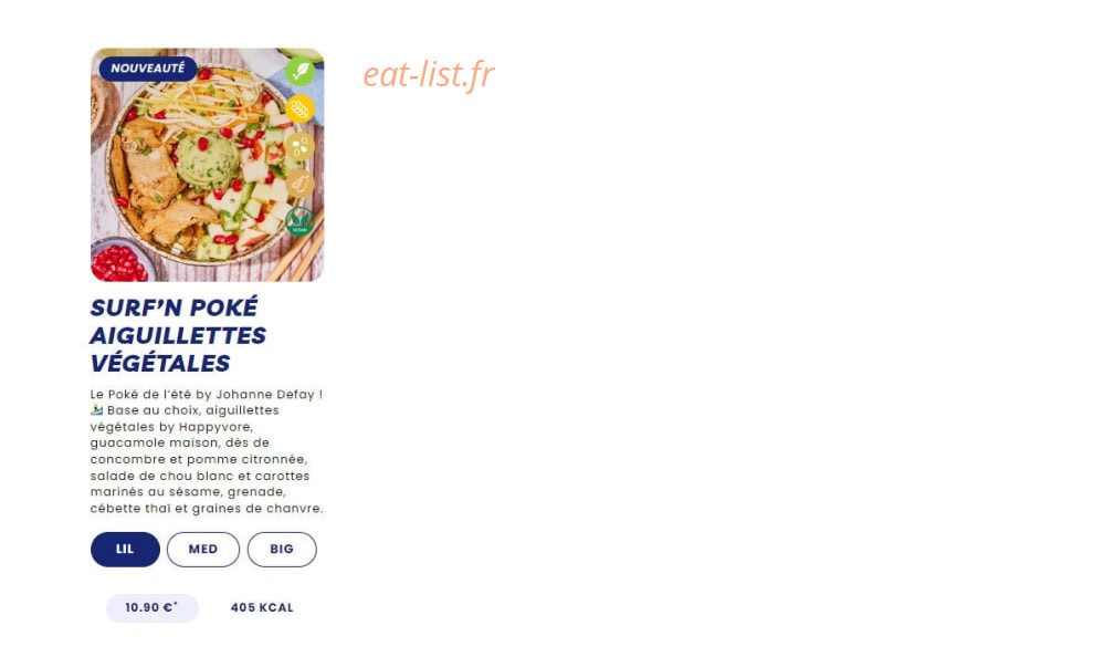 Carte et menu de Pokawa à Villeneuve la Garenne — Les pokés signatures page 3